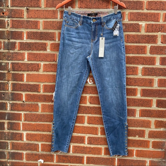 🆕 LVPL Liverpool Kayden Studded Zip Gusset Jean - Picture 2 of 13